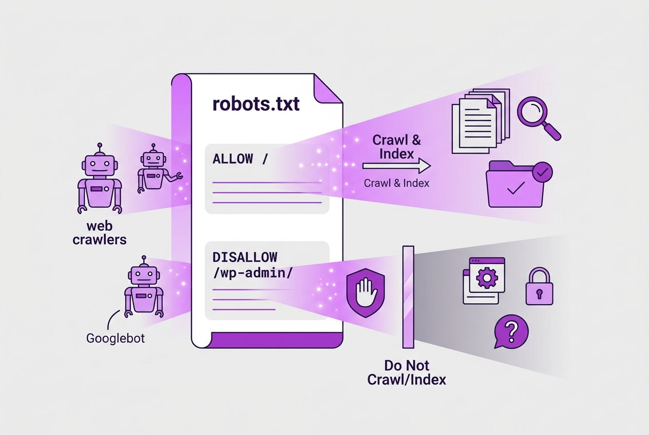 Understanding Robots.txt in WordPress: What It Is and Why It Matters, covering definition and function of robots txt.