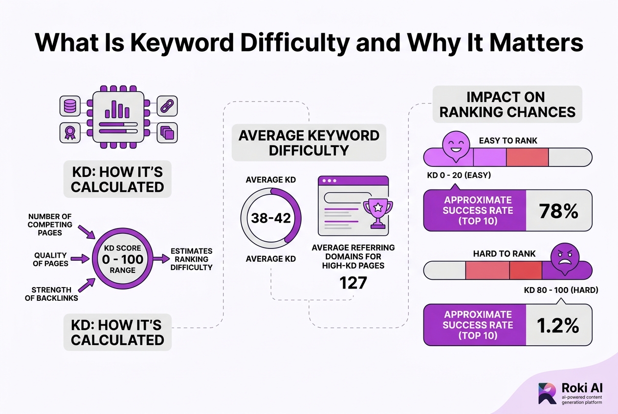 What Is Keyword Difficulty and Why It Matters, covering define keyword difficulty kd as a.