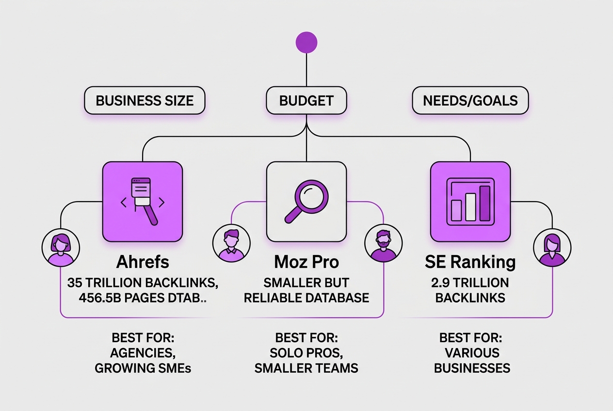 Selecting the Best SEO Backlink Tool for Your Needs, covering overview of leading tools ahrefs moz.