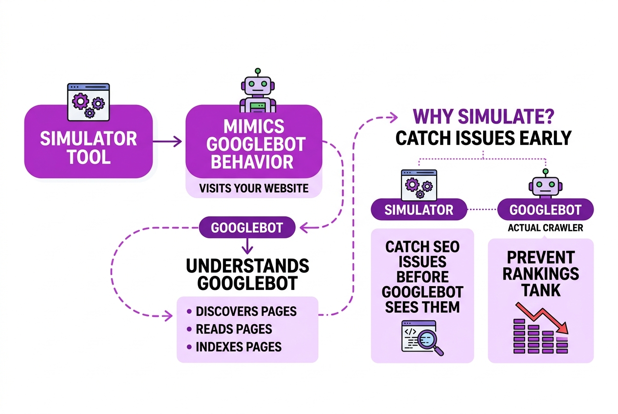 What Is a Google Crawler Simulator, covering define google crawler simulator.