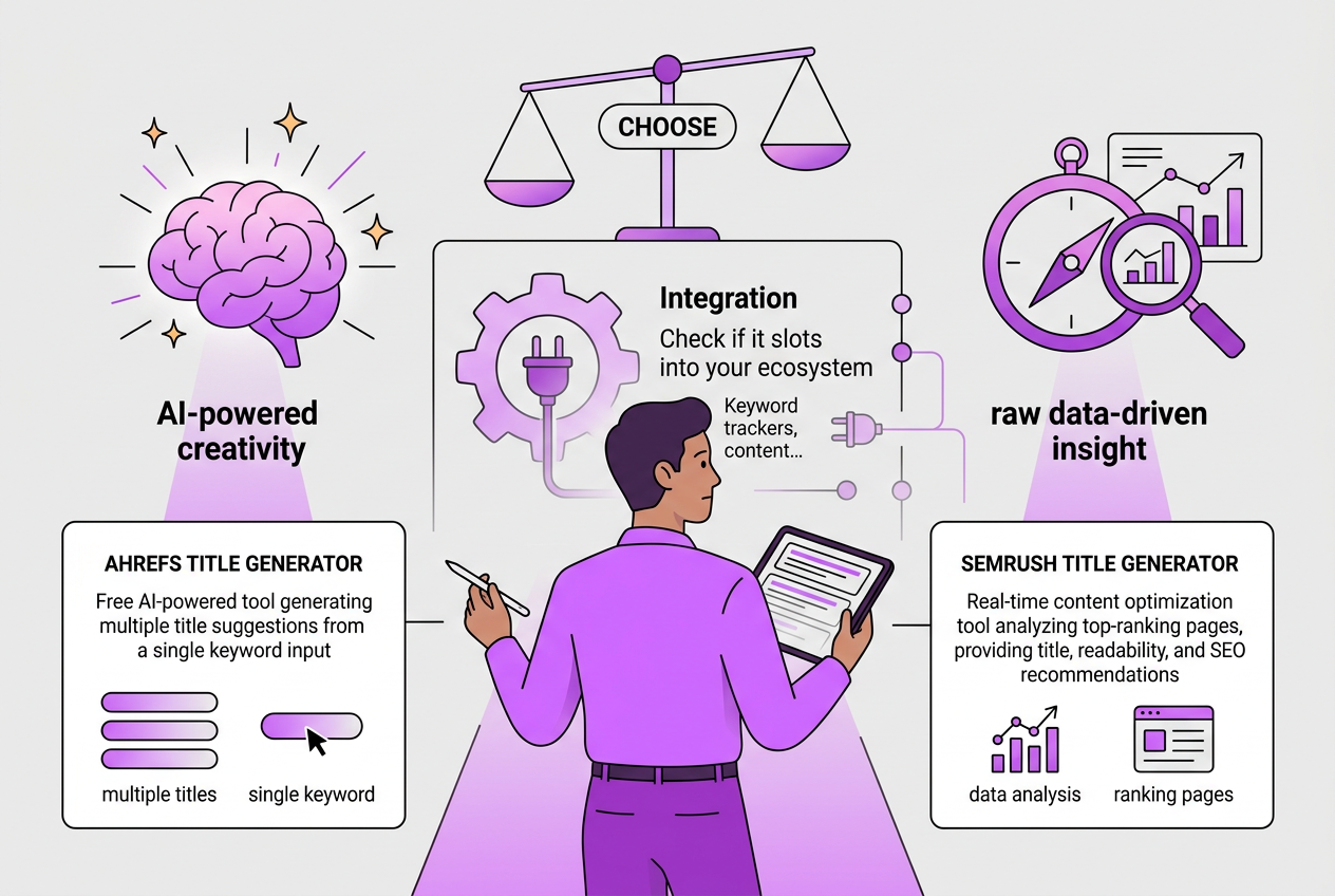 How to Choose the Best SEO Title Generator for Your Needs, covering assess if you need ai-powered or.
