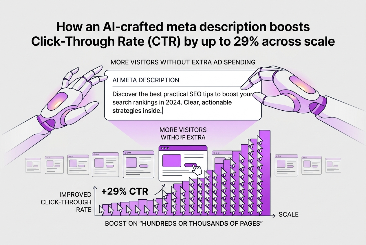 Why Use AI Meta Description Generators, covering improved click-through rates with ai-generated descriptions.