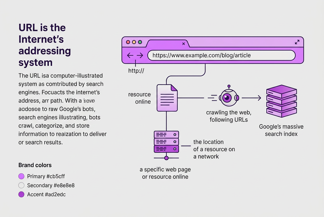 What is a URL and How Does Google Use It, covering define url according to authoritative sources.