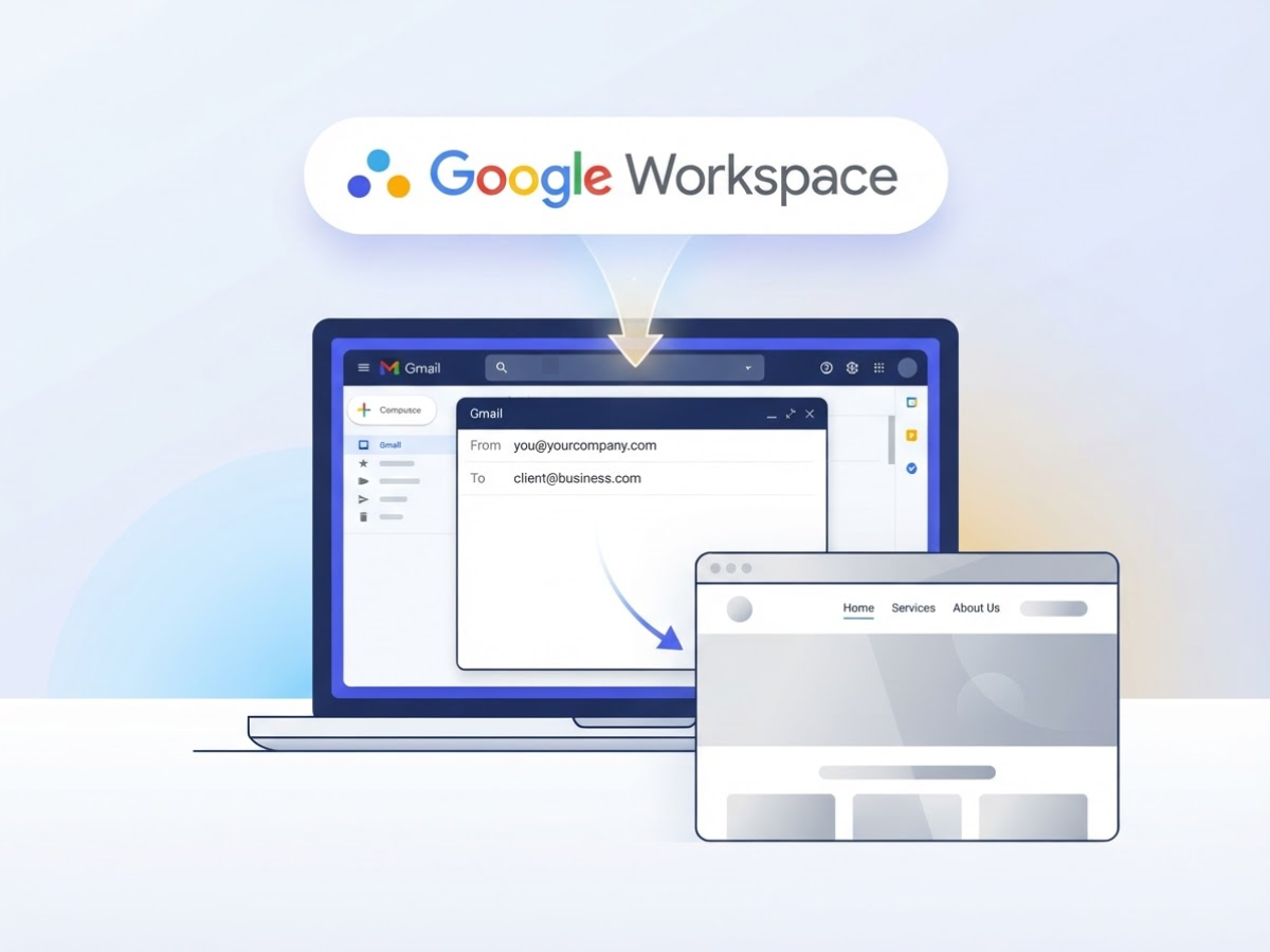 What Google Workspace email hosting actually includes, covering explain that google hosts the mailbox.