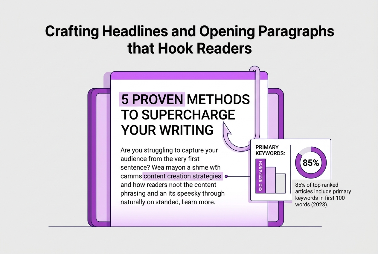 Crafting Headlines and Opening Paragraphs that Hook Readers, covering incorporate primary keywords naturally early on.