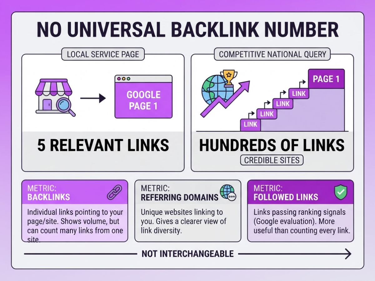 The backlink number is a benchmark, not a rule, covering explain the difference between backlinks referring.
