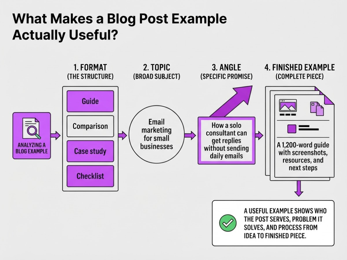What Makes a Blog Post Example Actually Useful, covering explain the difference between a blog.