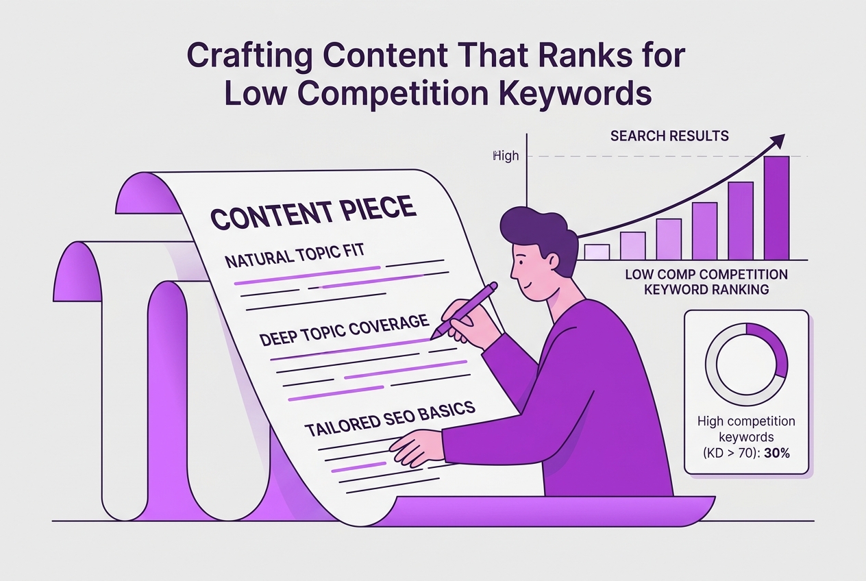 Crafting Content That Ranks for Low Competition Keywords, covering explain how to align content topics.